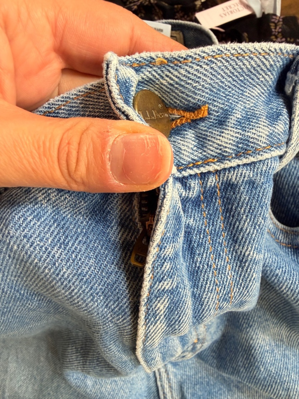 L.L. Bean Women’s 12P Vintage Inspired Light Blue Relaxed Straight Jeans Cotton‎ - Picture 11 of 11